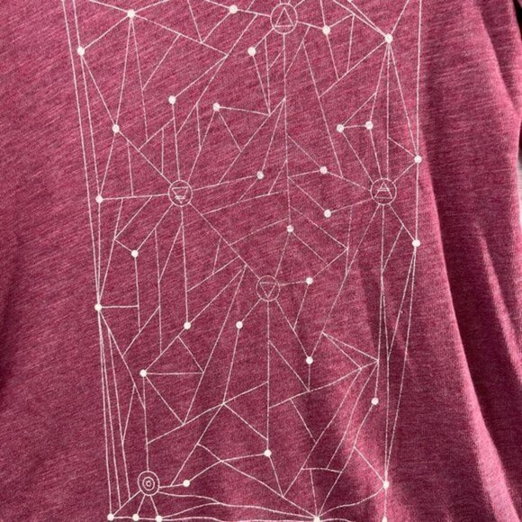 Project Social T Womens Small Geo Red Long Sleeve Lightweight Knit‎ NWT - Picture 5 of 12